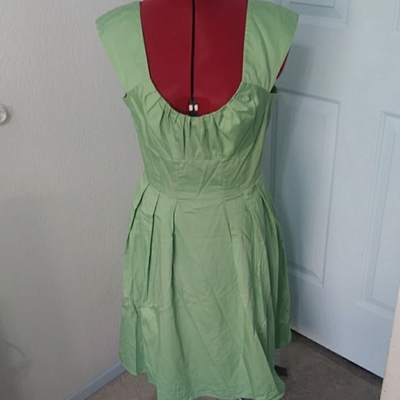 bright green summer dress